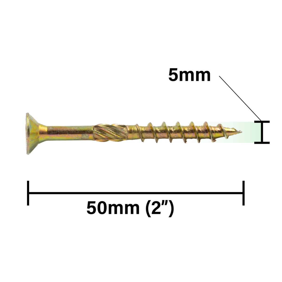 Rikä MPSRX021 5.0 x 50mm RX High Performance CSK Pozi Multi Purpose Screw 600pk